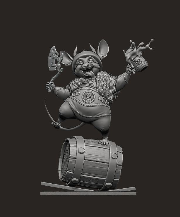 Mouse Viking 3D print model_12