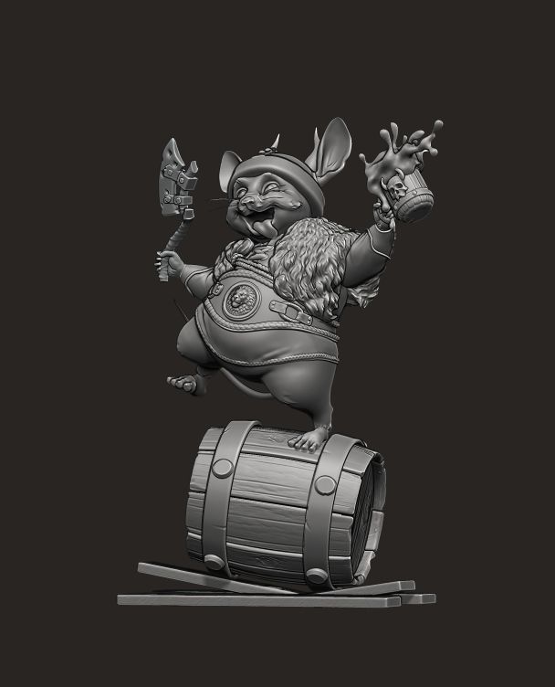 Mouse Viking 3D print model_11