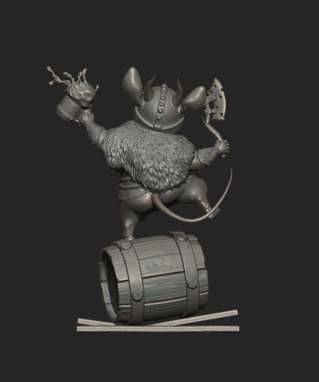 Mouse Viking 3D print model_4