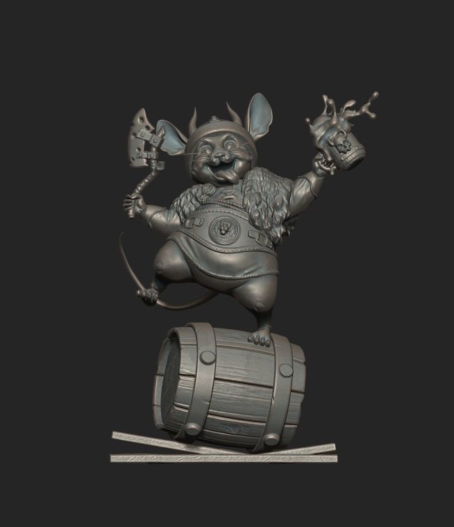 Mouse Viking 3D print model_2