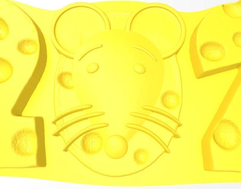rat cookie mold 3D print model_10