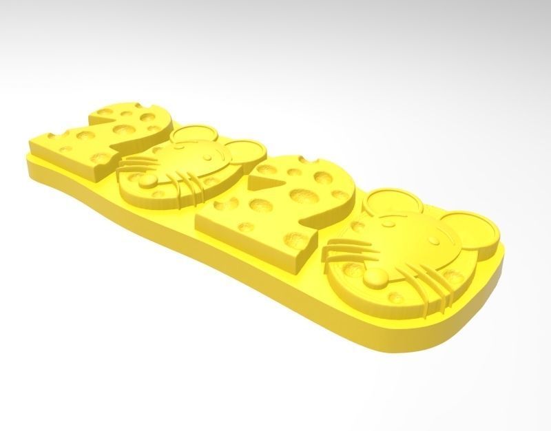 rat cookie mold 3D print model_7