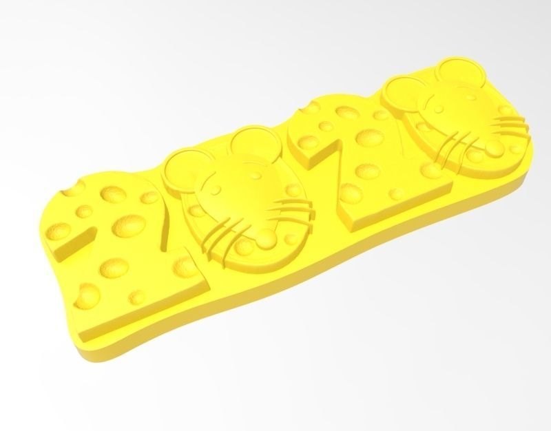 rat cookie mold 3D print model_15