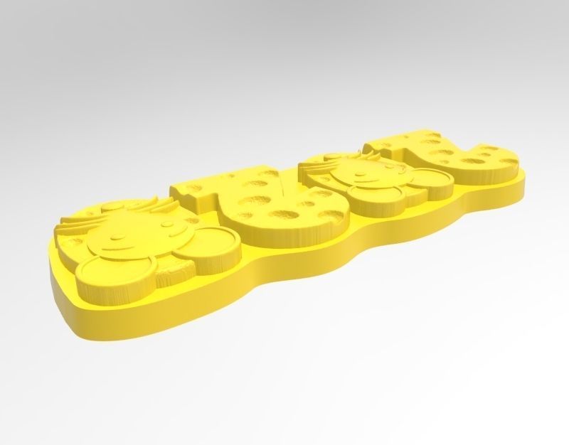 rat cookie mold 3D print model_5