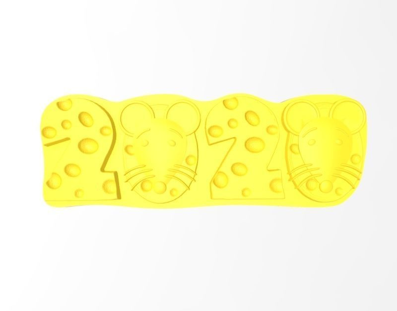 rat cookie mold 3D print model_14