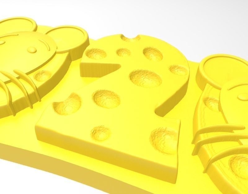 rat cookie mold 3D print model_9