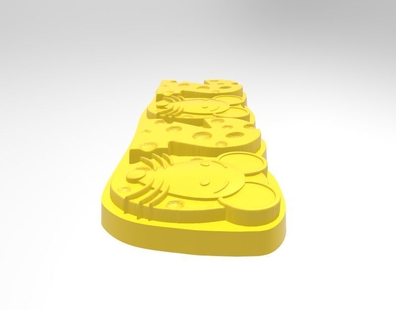 rat cookie mold 3D print model_6