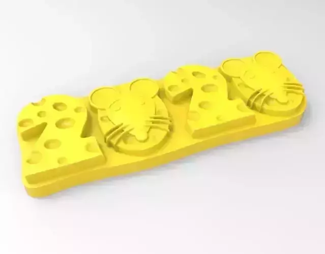  rat cookie mold 3D print model
