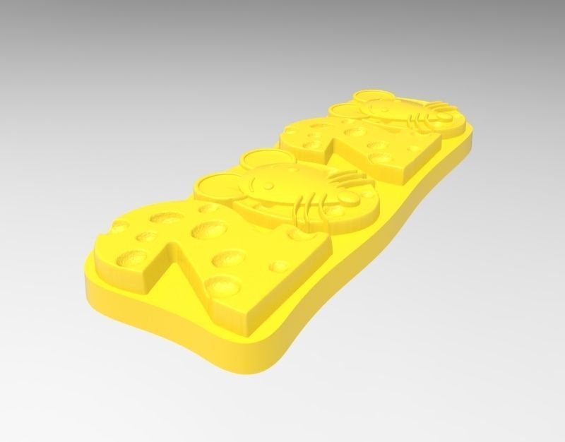 rat cookie mold 3D print model_2
