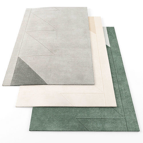 benuta WOOL RUG BENT2 Low-poly 3D model