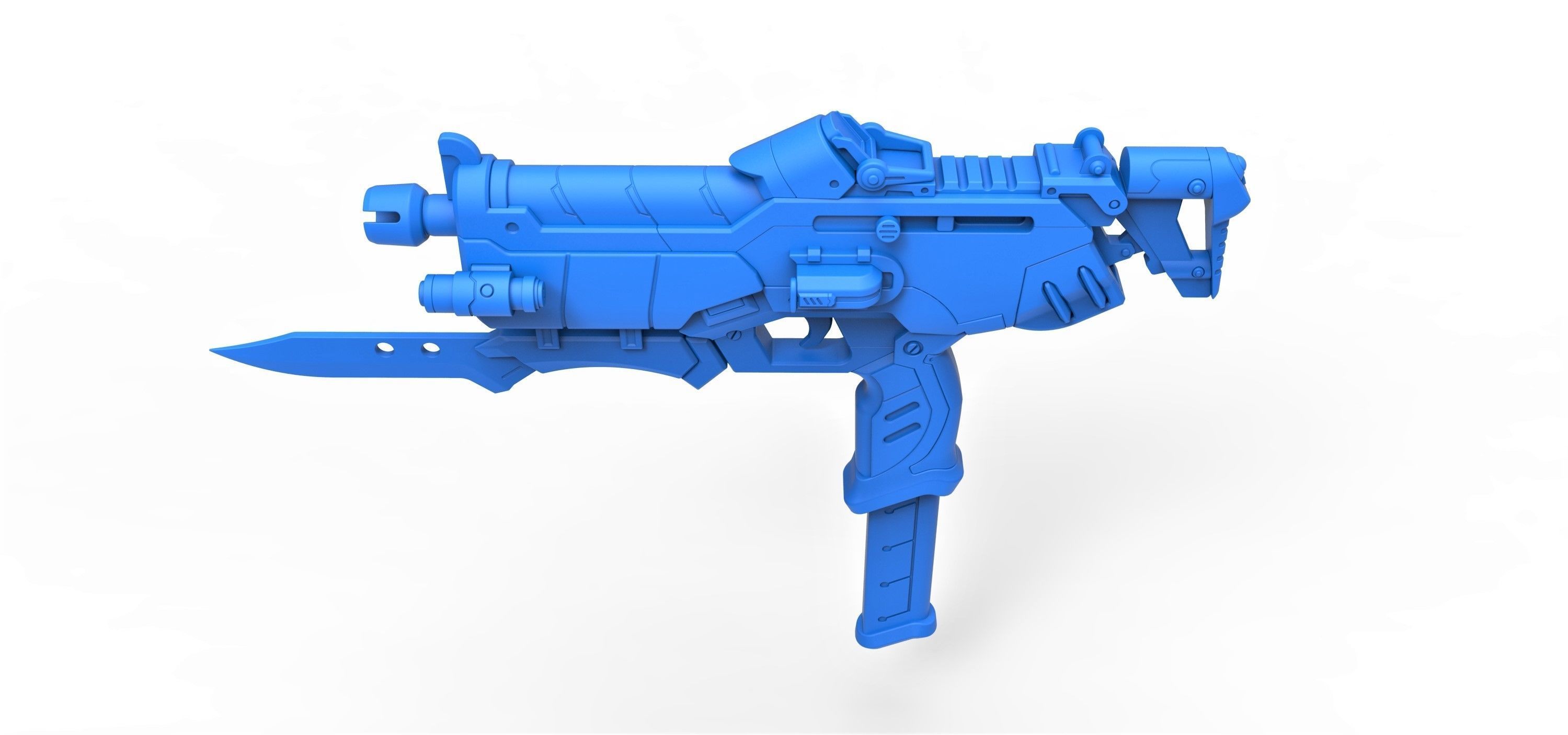 Gun of Sombra from the game Overwatch 3D model_7