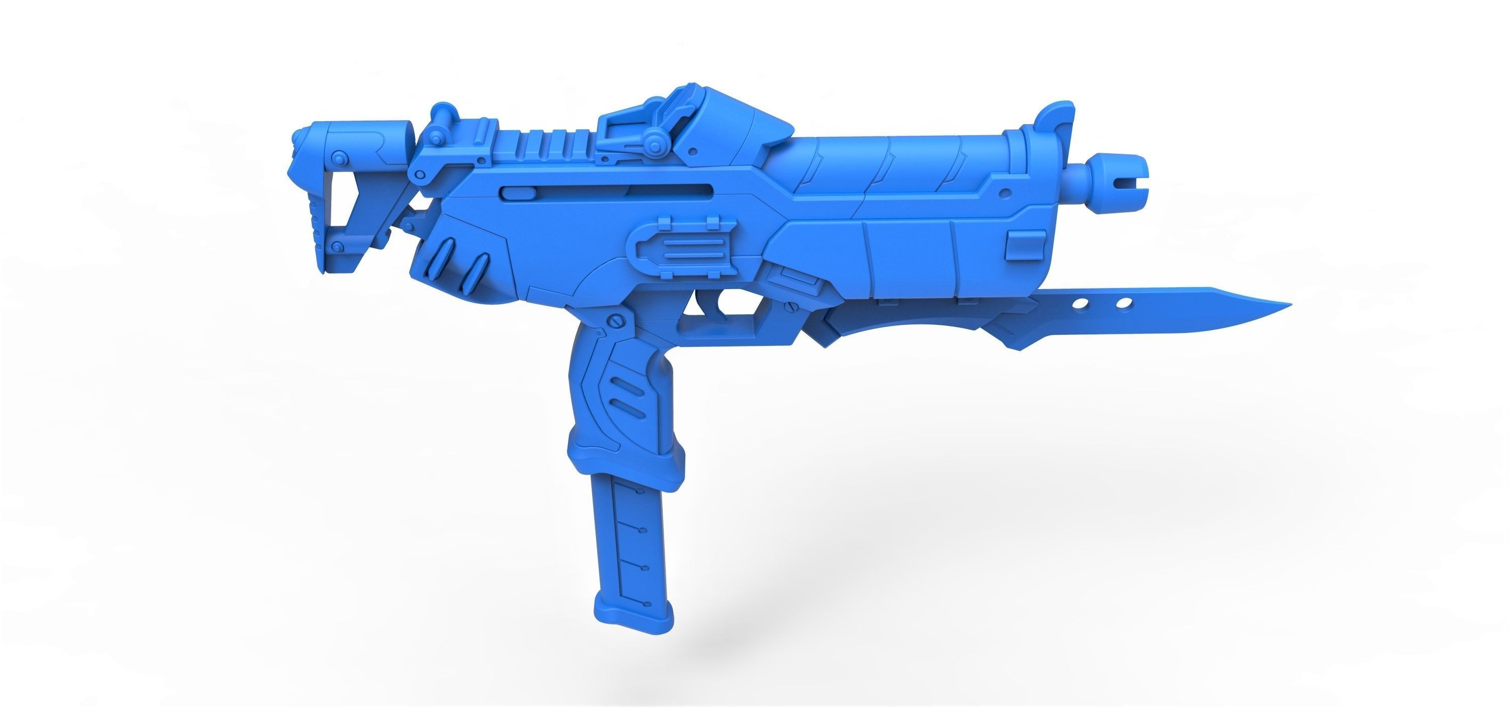 Gun of Sombra from the game Overwatch 3D model_15