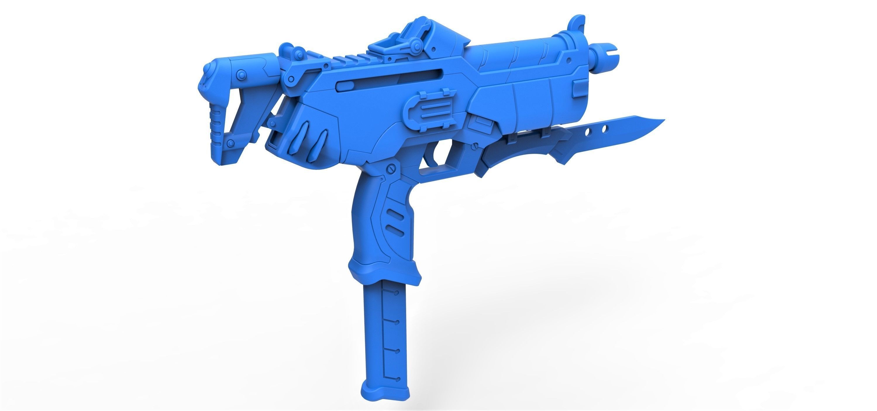 Gun of Sombra from the game Overwatch 3D model_16