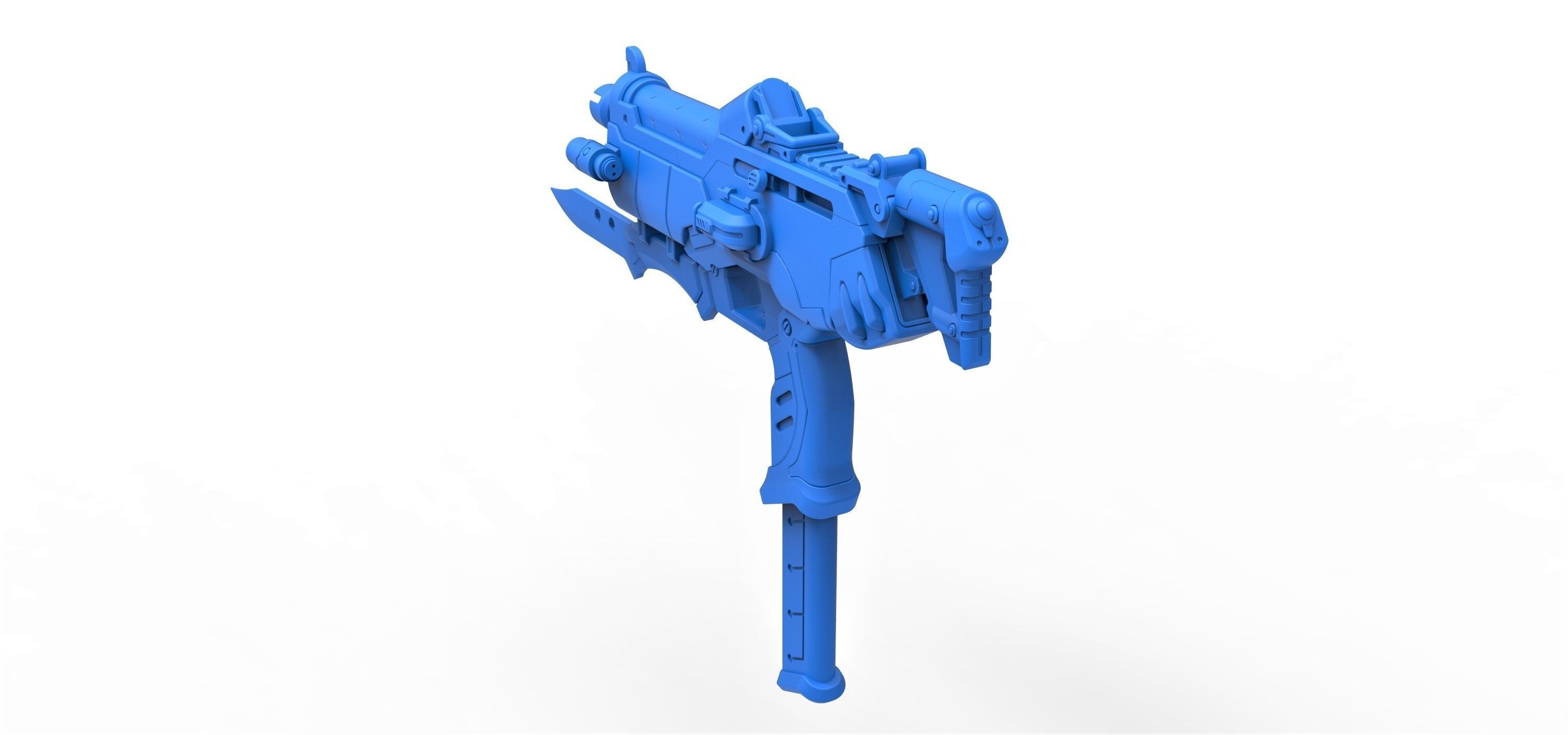 Gun of Sombra from the game Overwatch 3D model_11