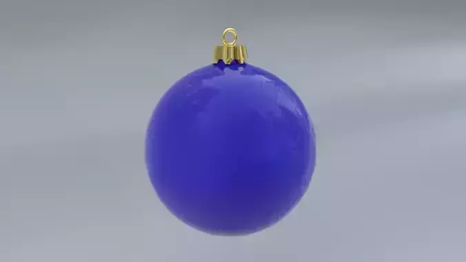Blue christmas ball 