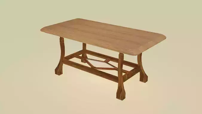 Classical wooden dining table