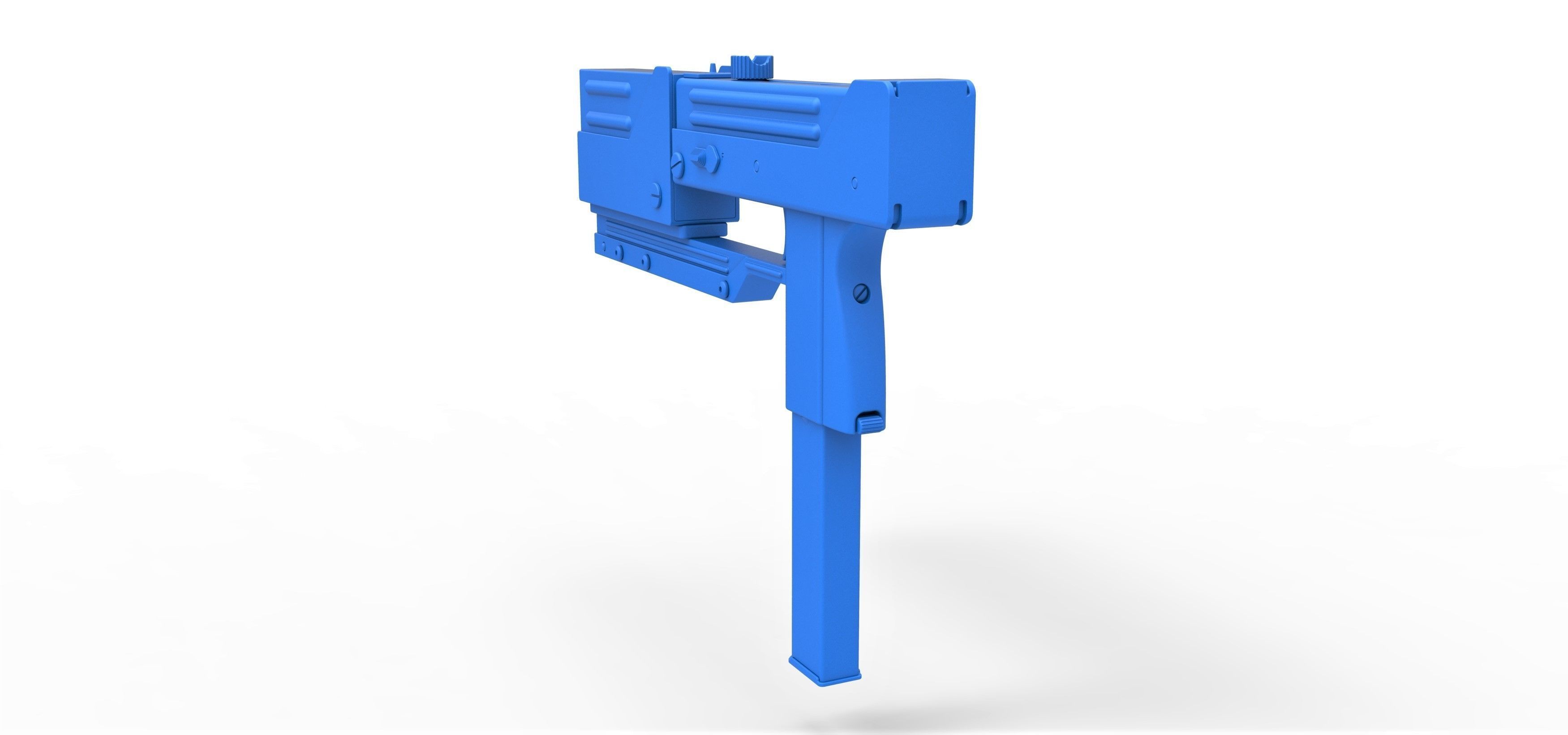 Submachine gun modified MAC-11 from the movie Blade 1998 3D model_22