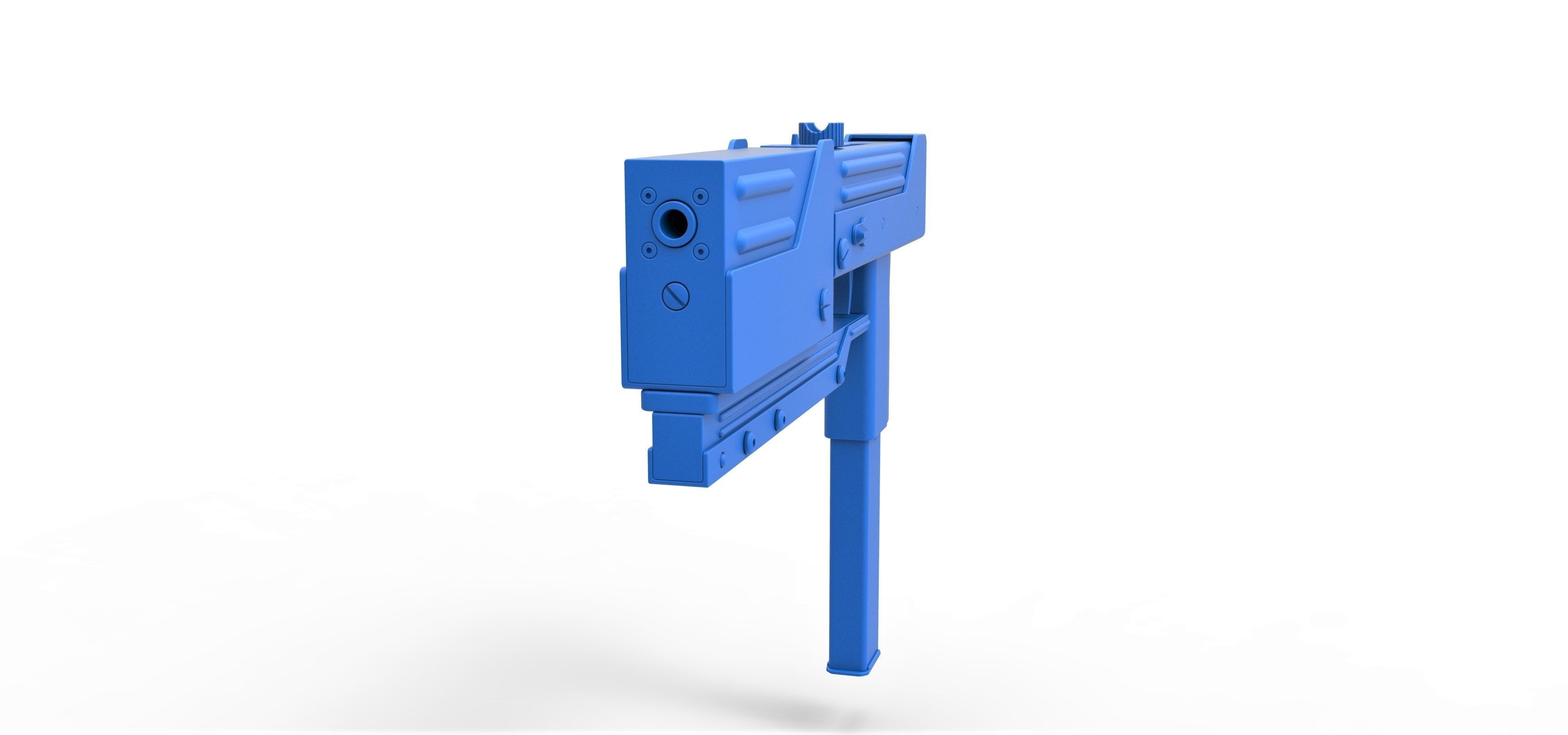 Submachine gun modified MAC-11 from the movie Blade 1998 3D model_19