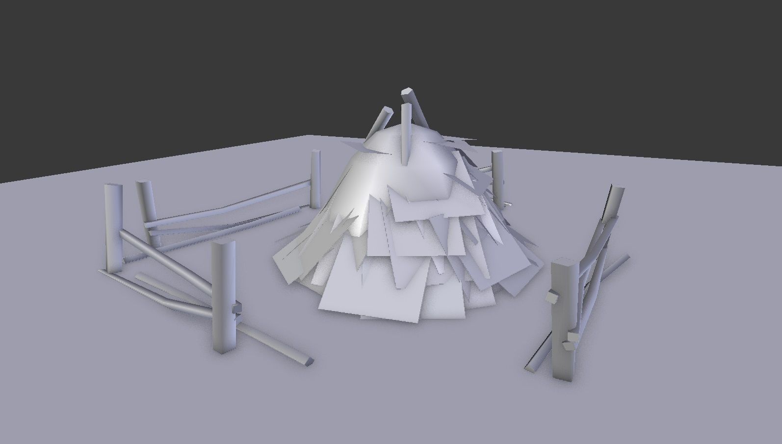 Hay Bales Pack Low-poly 3D model_11