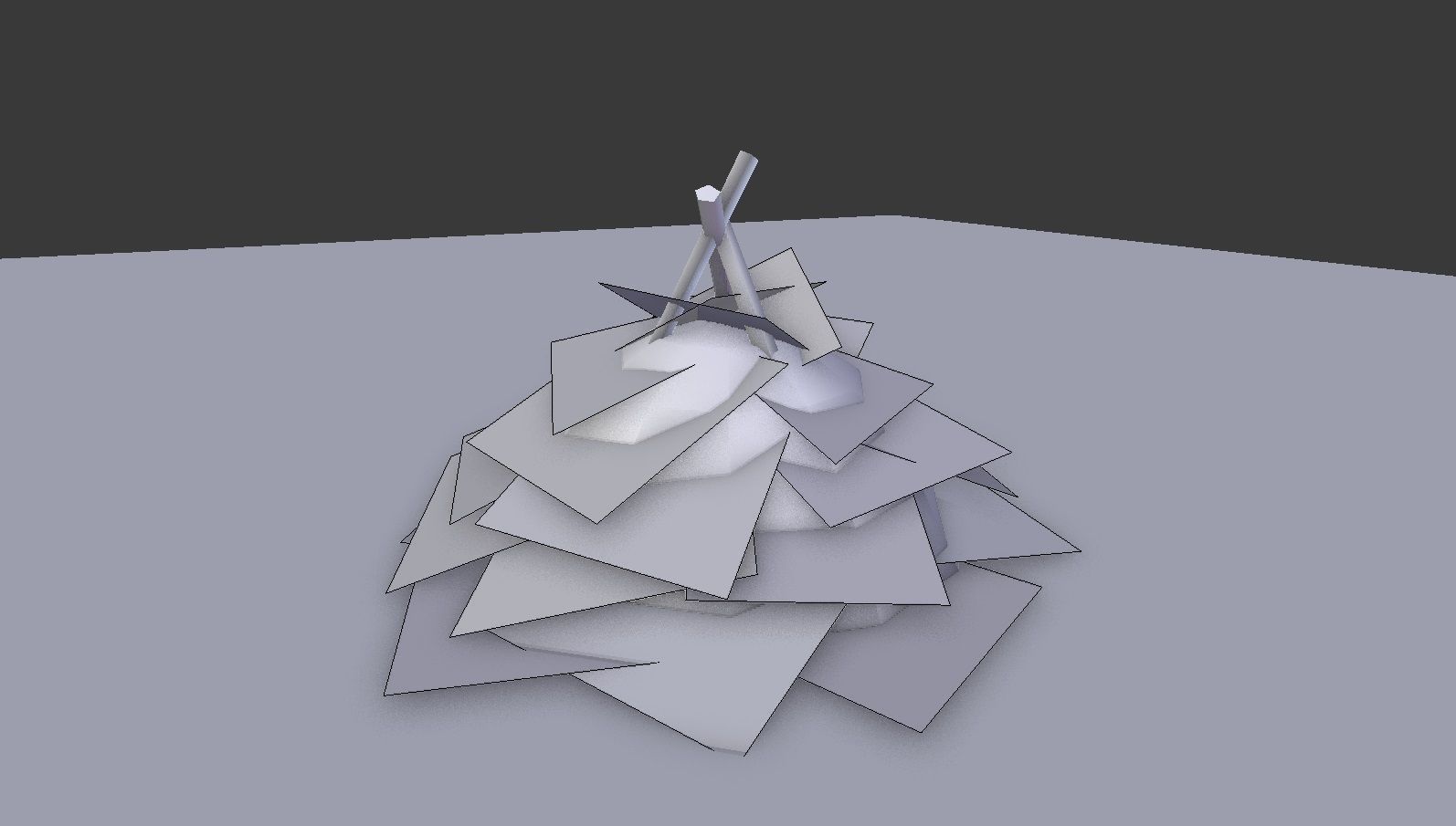 Hay Bales Pack Low-poly 3D model_4