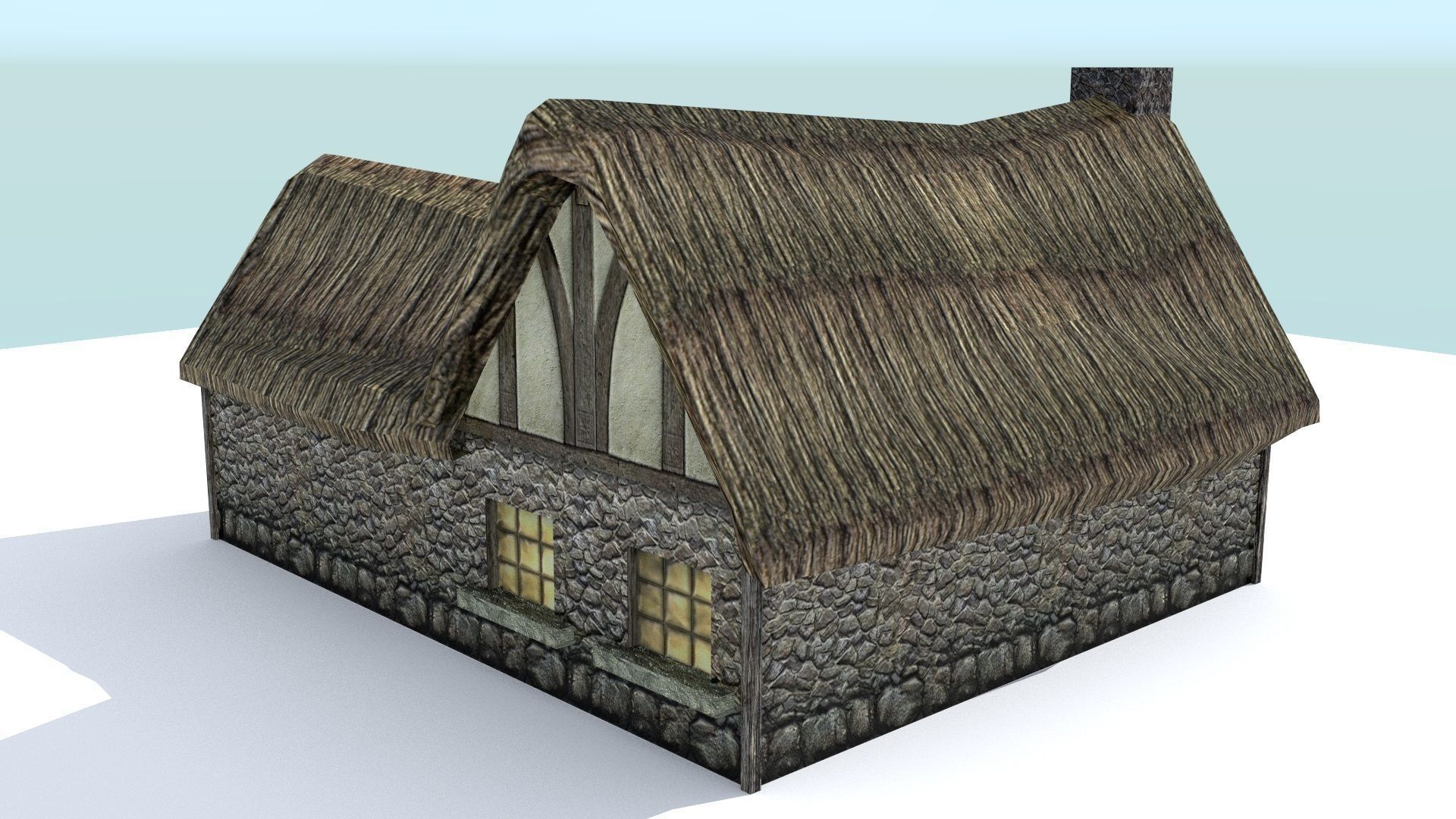 Medieval Farm Builder Low-poly 3D model_11