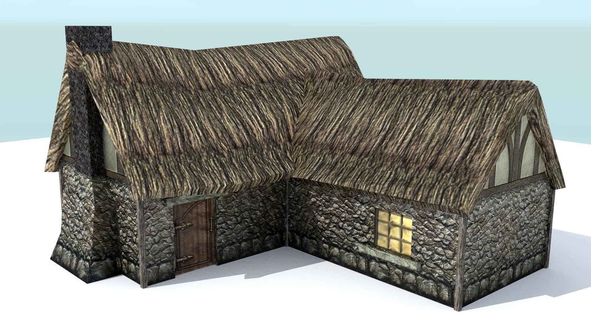Medieval Farm Builder Low-poly 3D model_10