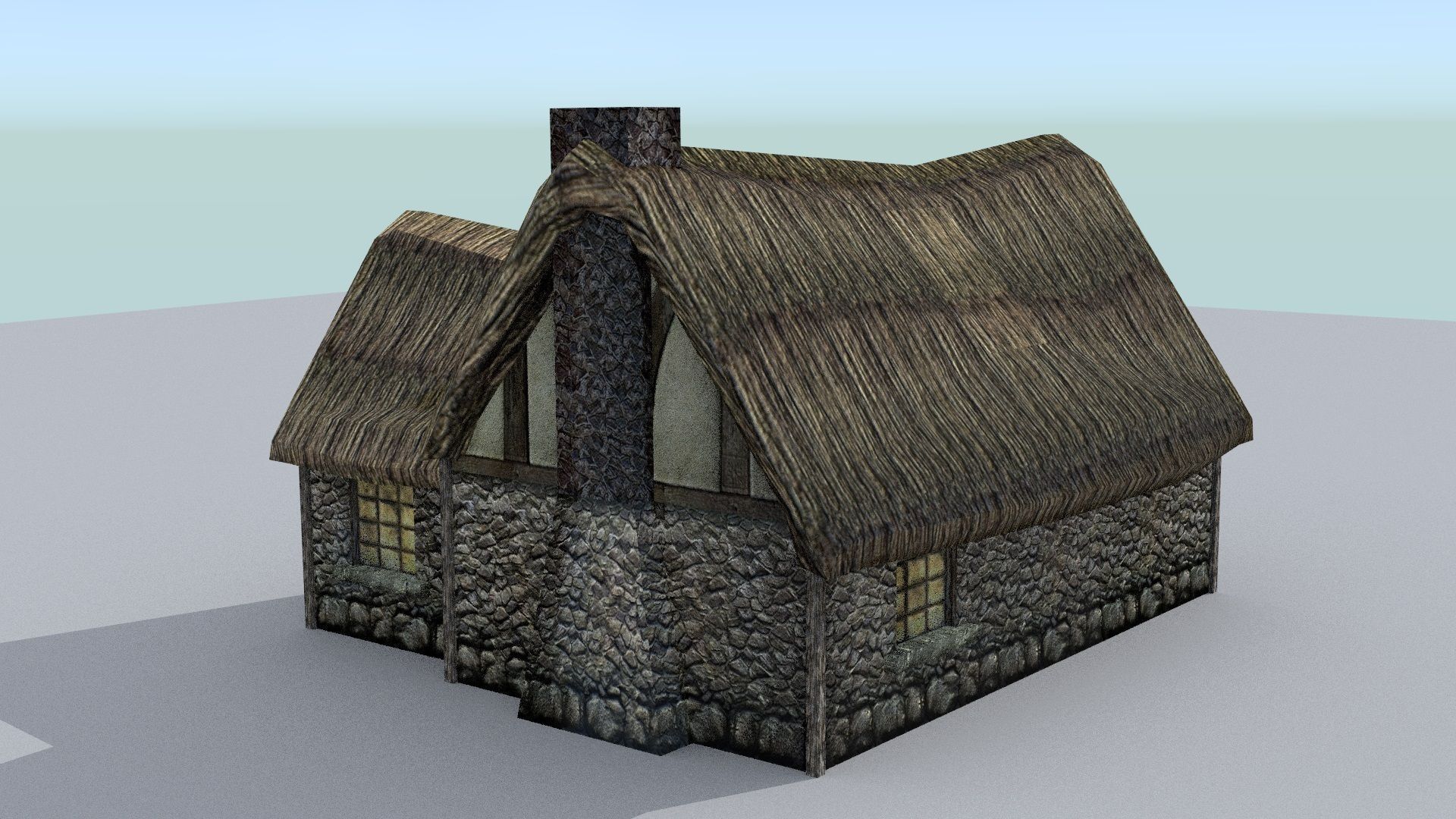 Medieval Farm Builder Low-poly 3D model_6