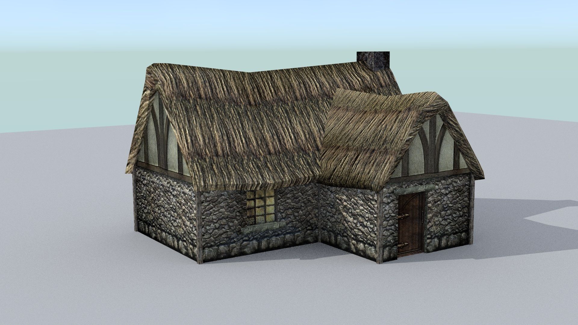Medieval Farm Builder Low-poly 3D model_4