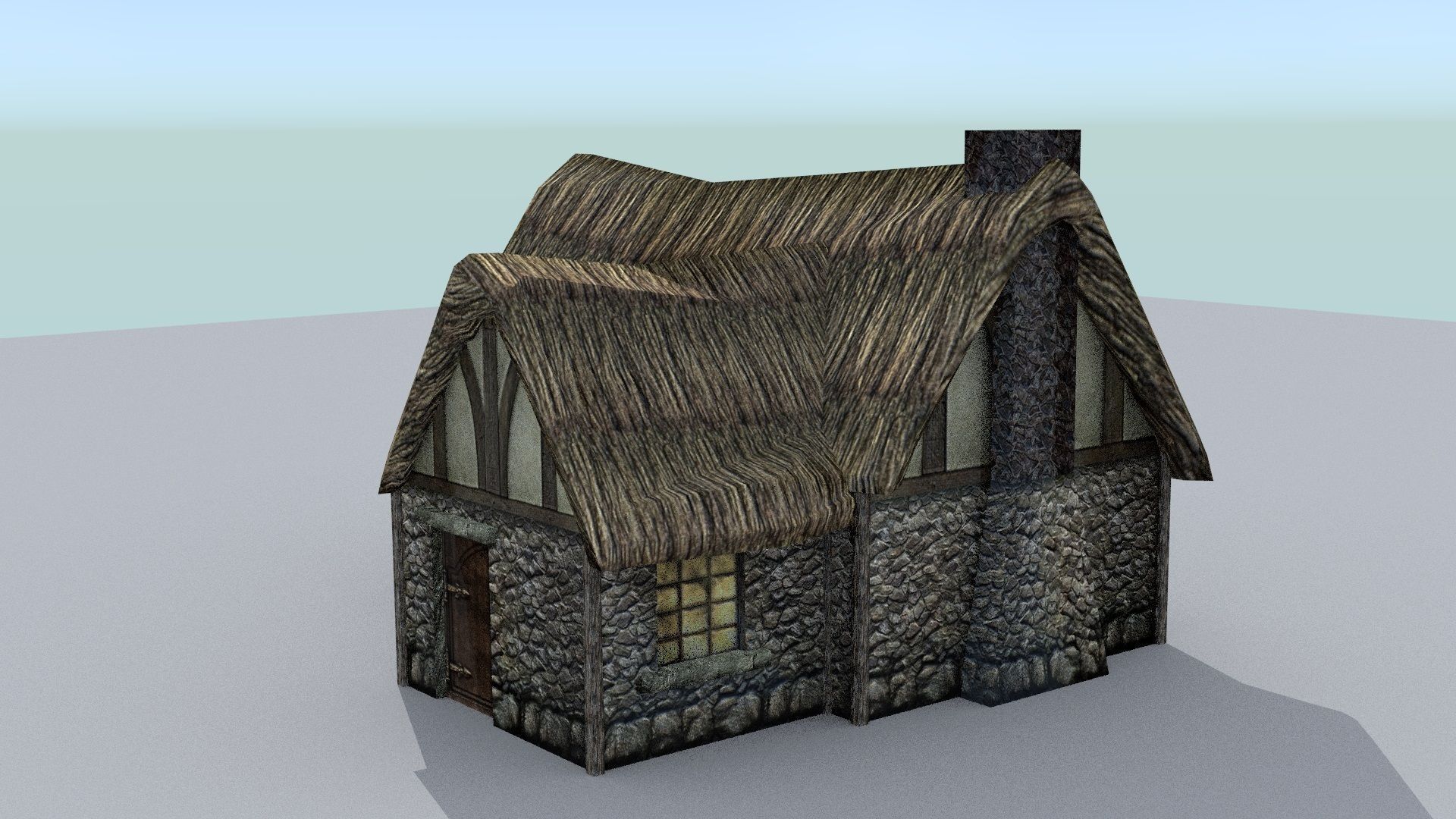 Medieval Farm Builder Low-poly 3D model_5