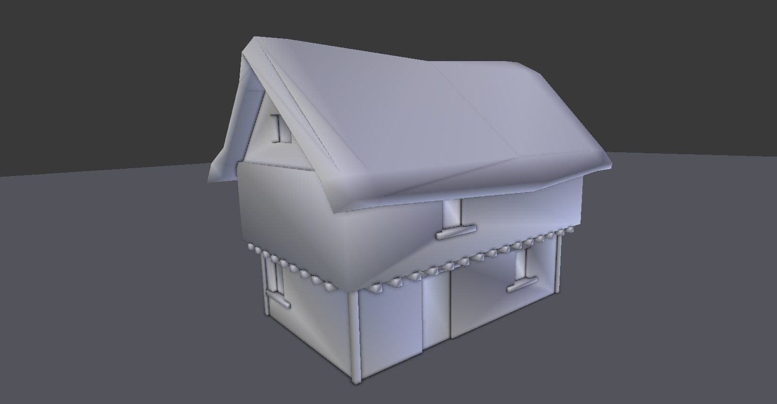 Medieval Farm Builder Low-poly 3D model_2