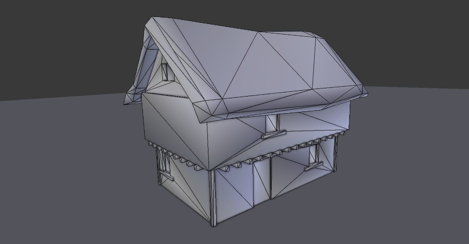 Medieval Farm Builder Low-poly 3D model_3