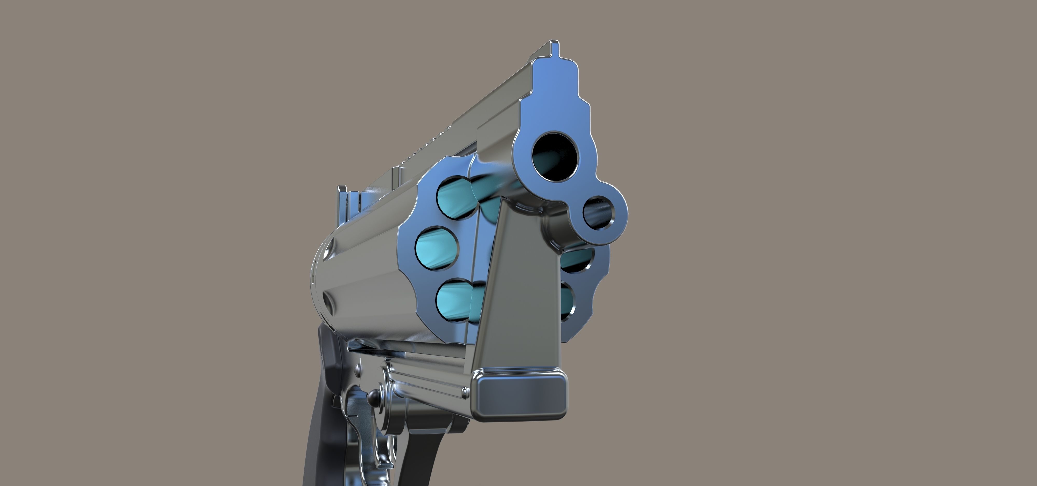 Revolver from the movie Rest In Peace Department 3D model_18