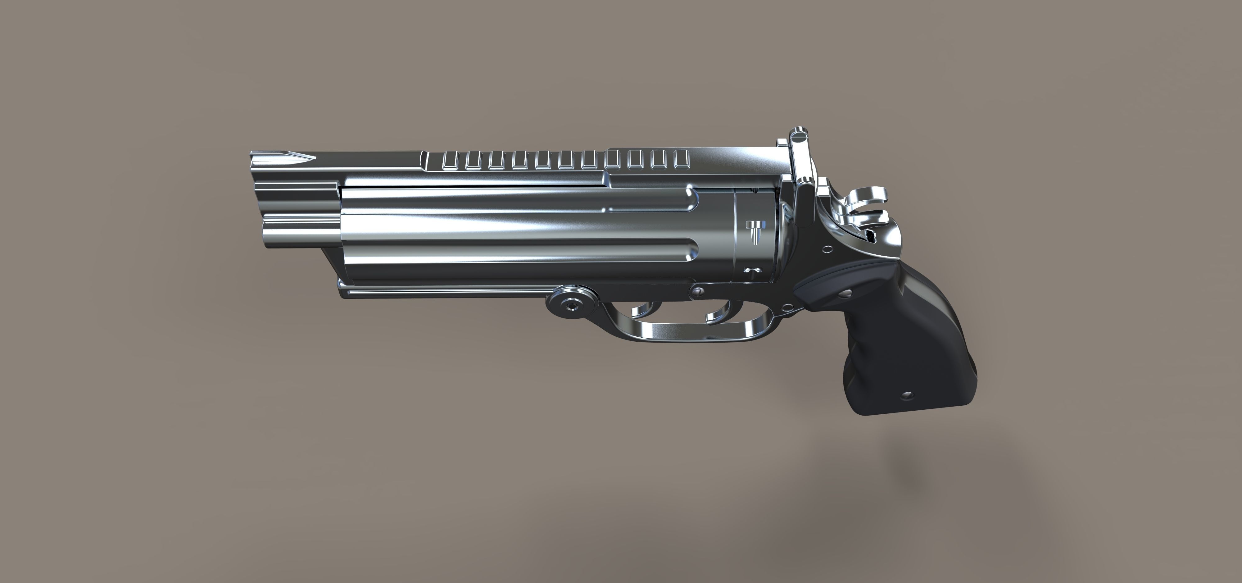 Revolver from the movie Rest In Peace Department 3D model_8