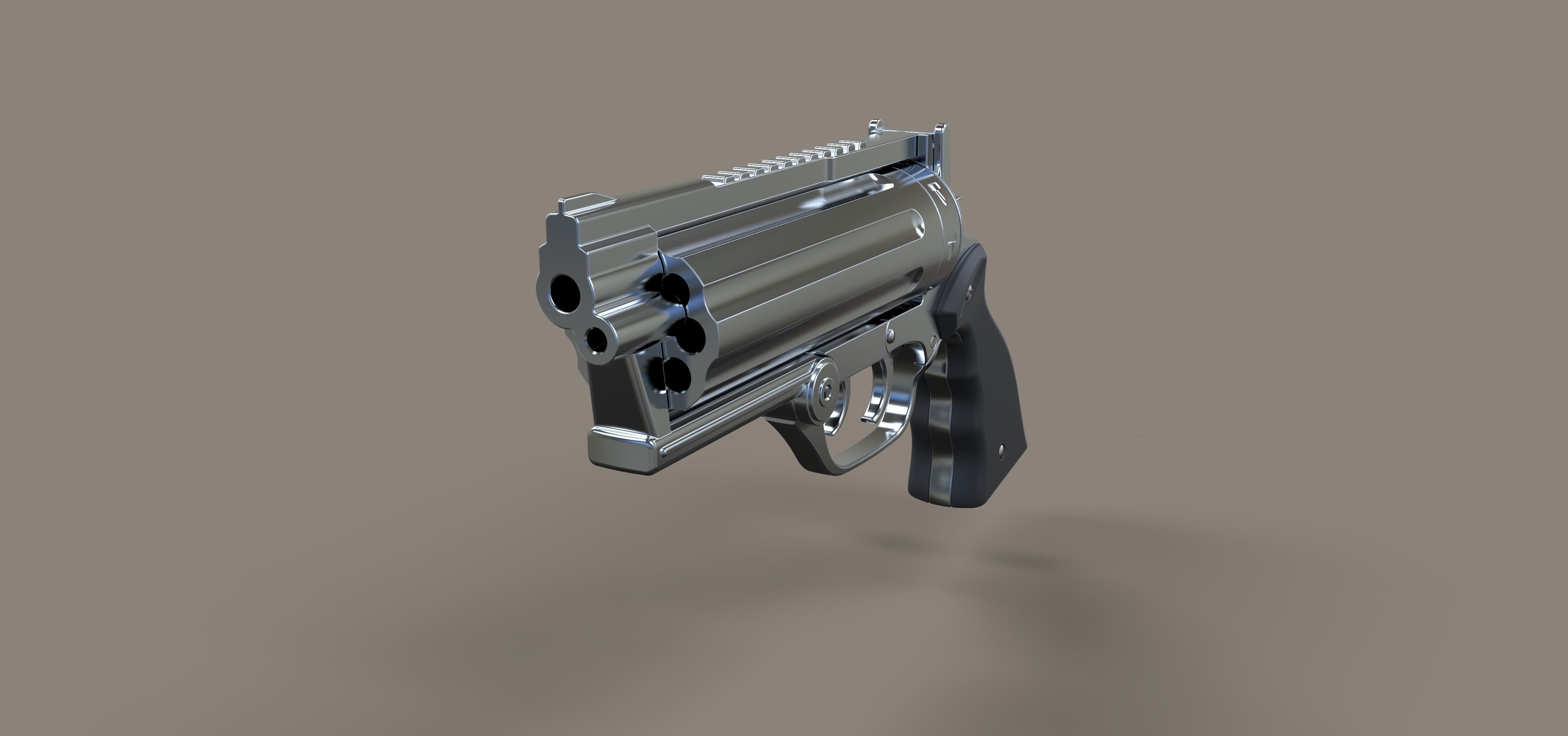 Revolver from the movie Rest In Peace Department 3D model_3