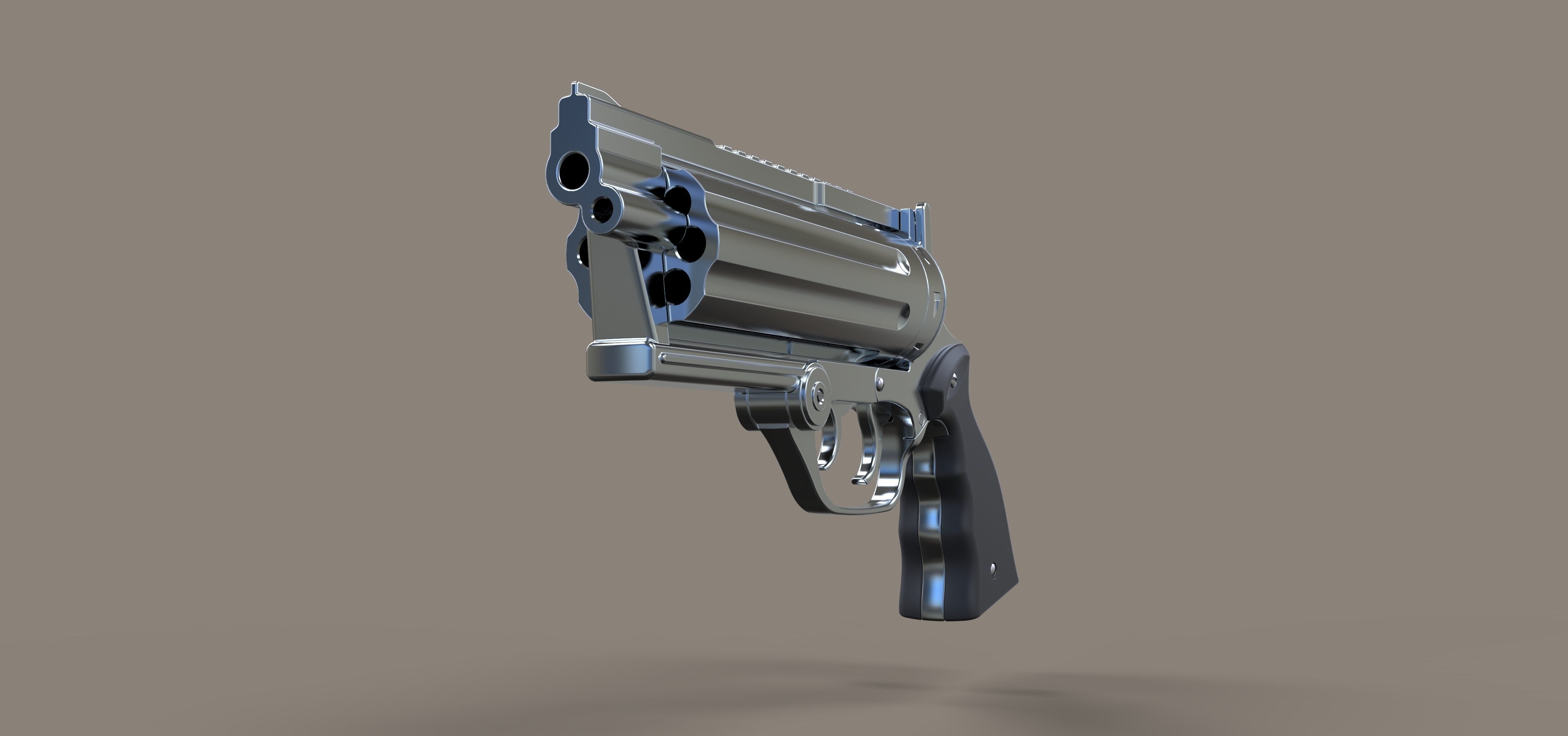 Revolver from the movie Rest In Peace Department 3D model_4