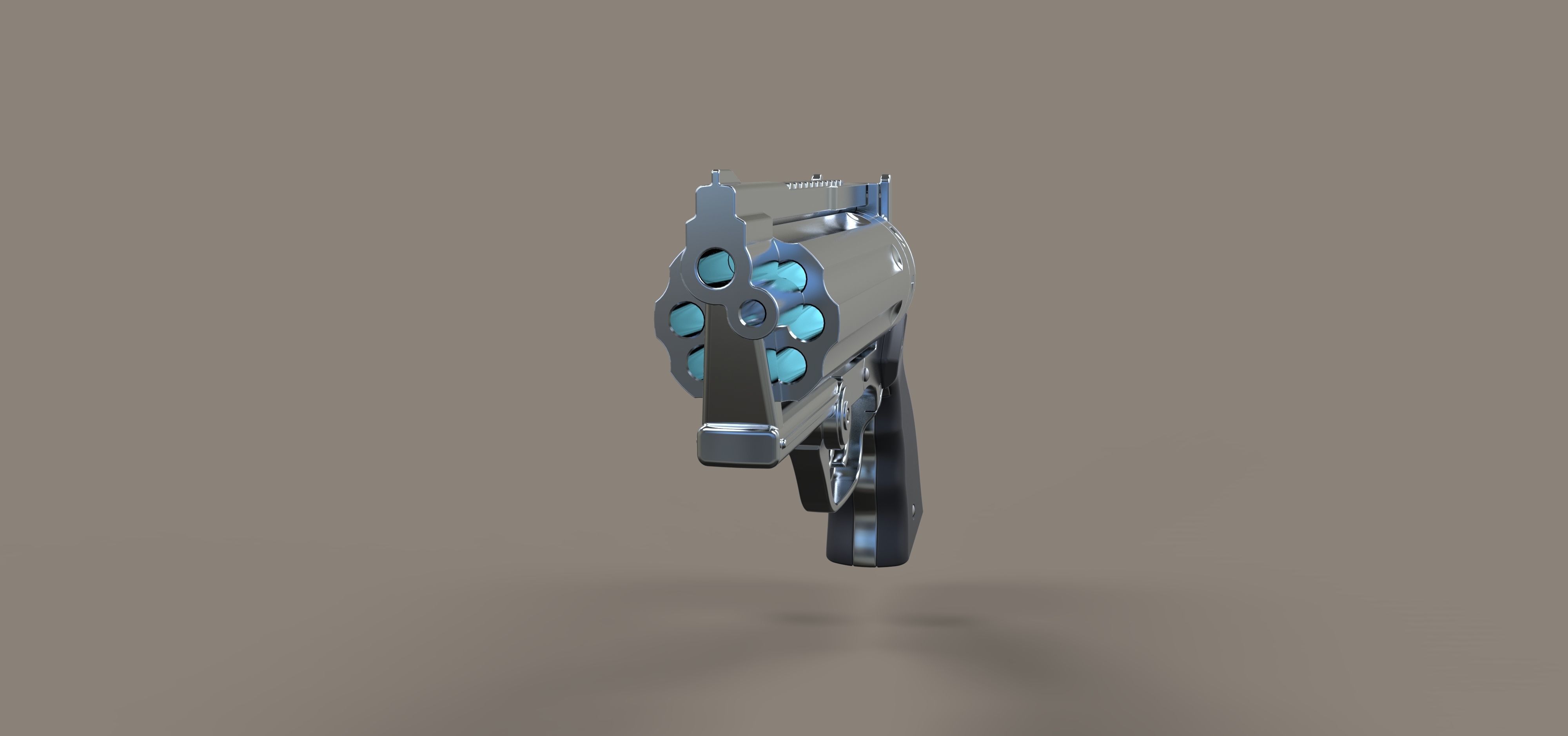 Revolver from the movie Rest In Peace Department 3D model_5