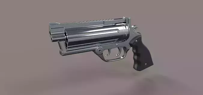 Revolver from the movie Rest In Peace Department 3D model