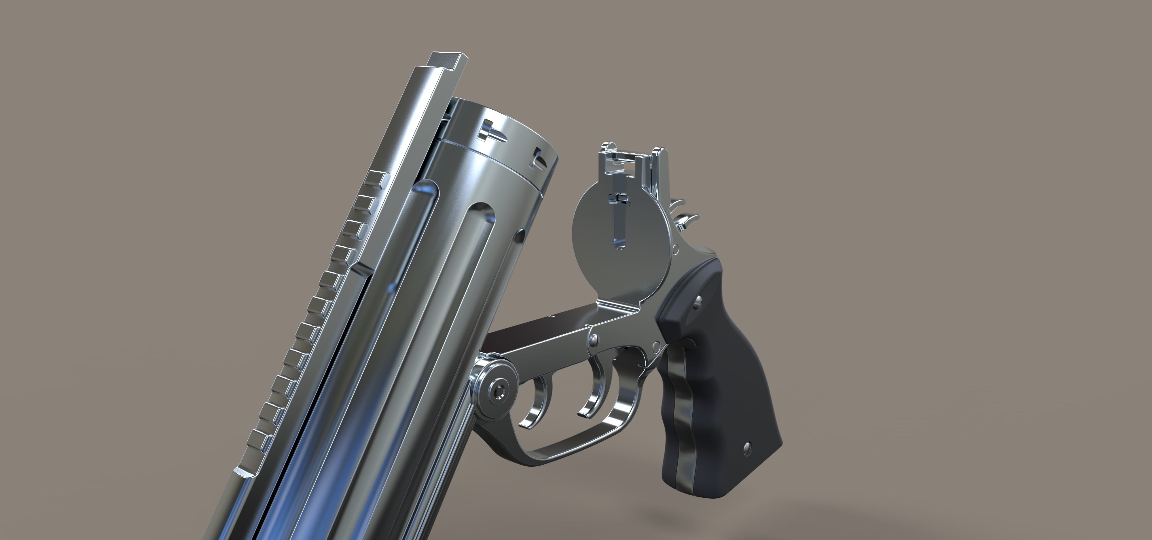 Revolver from the movie Rest In Peace Department 3D model_17