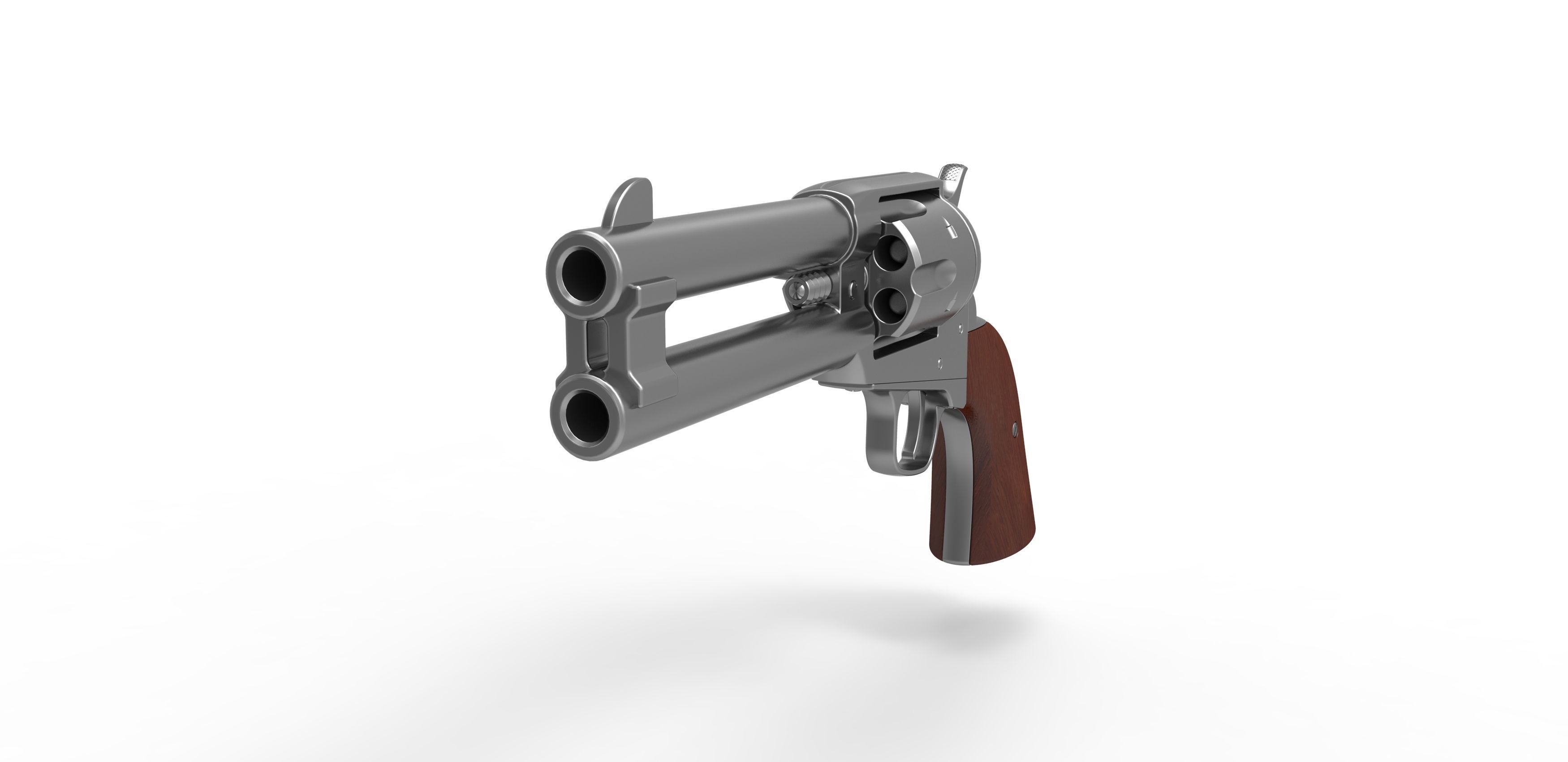 Revolver of agent Whiskey from Kingsman The Golden Circle 2017 3D model_3