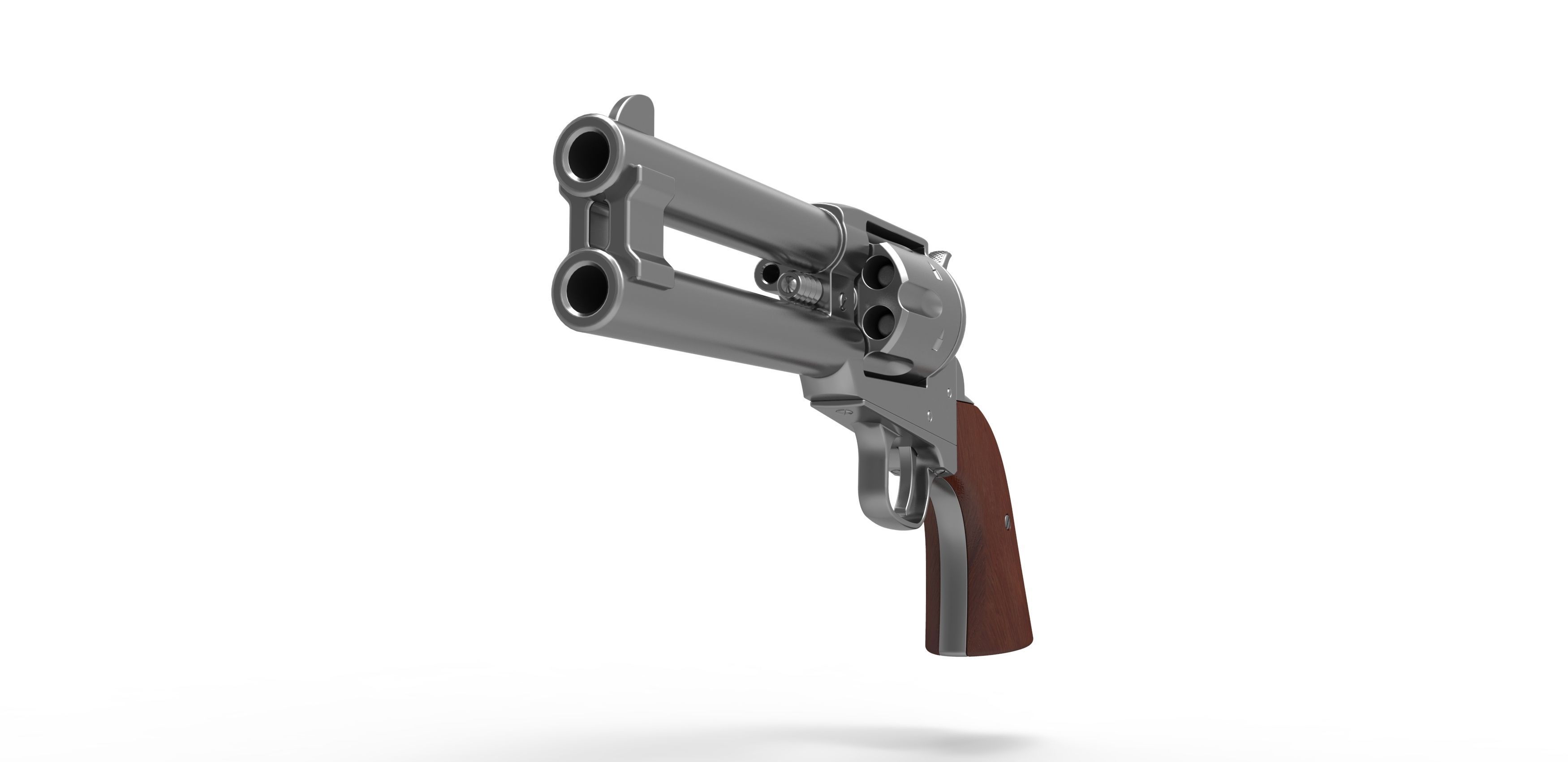 Revolver of agent Whiskey from Kingsman The Golden Circle 2017 3D model_4