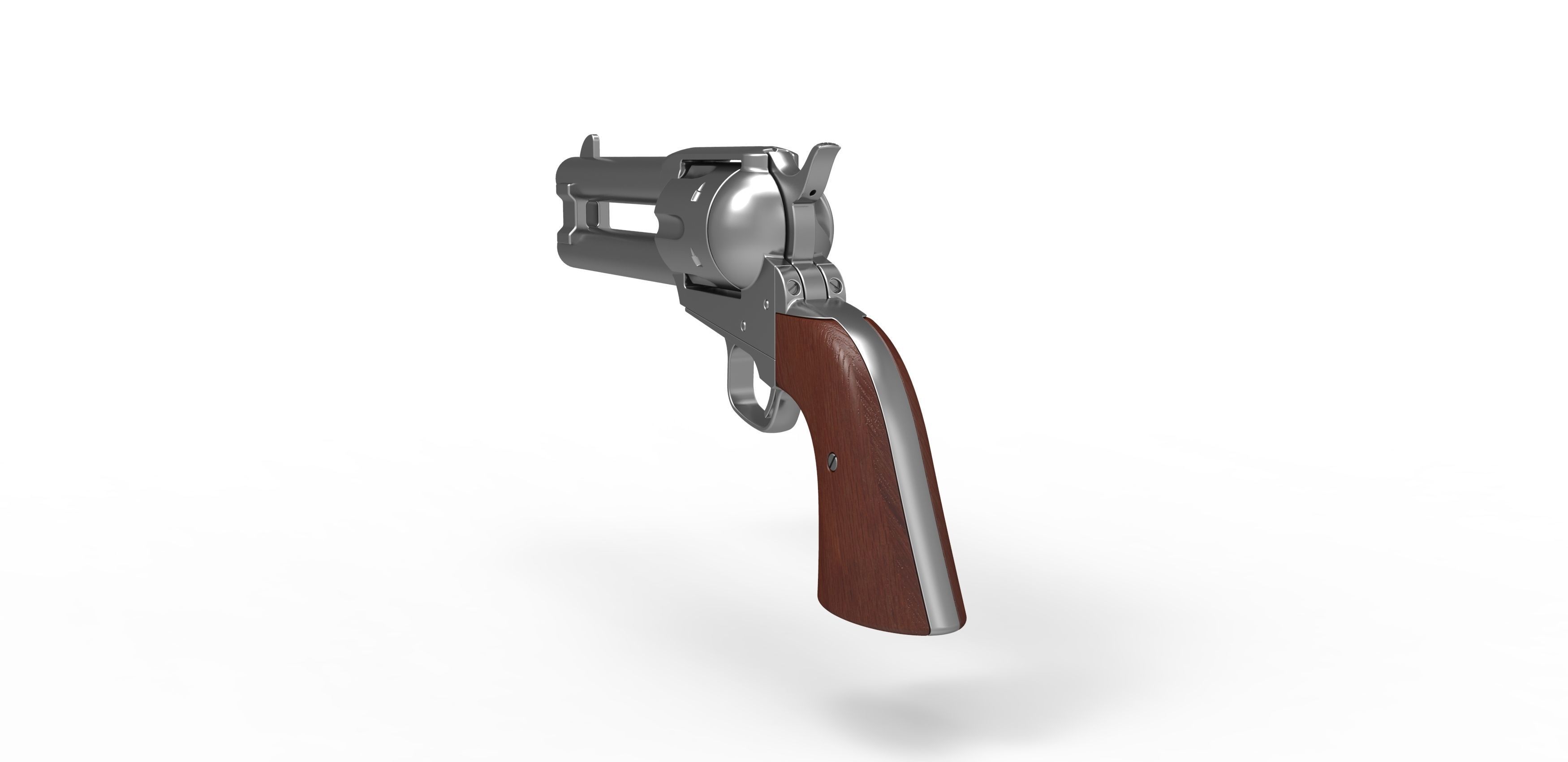 Revolver of agent Whiskey from Kingsman The Golden Circle 2017 3D model_10