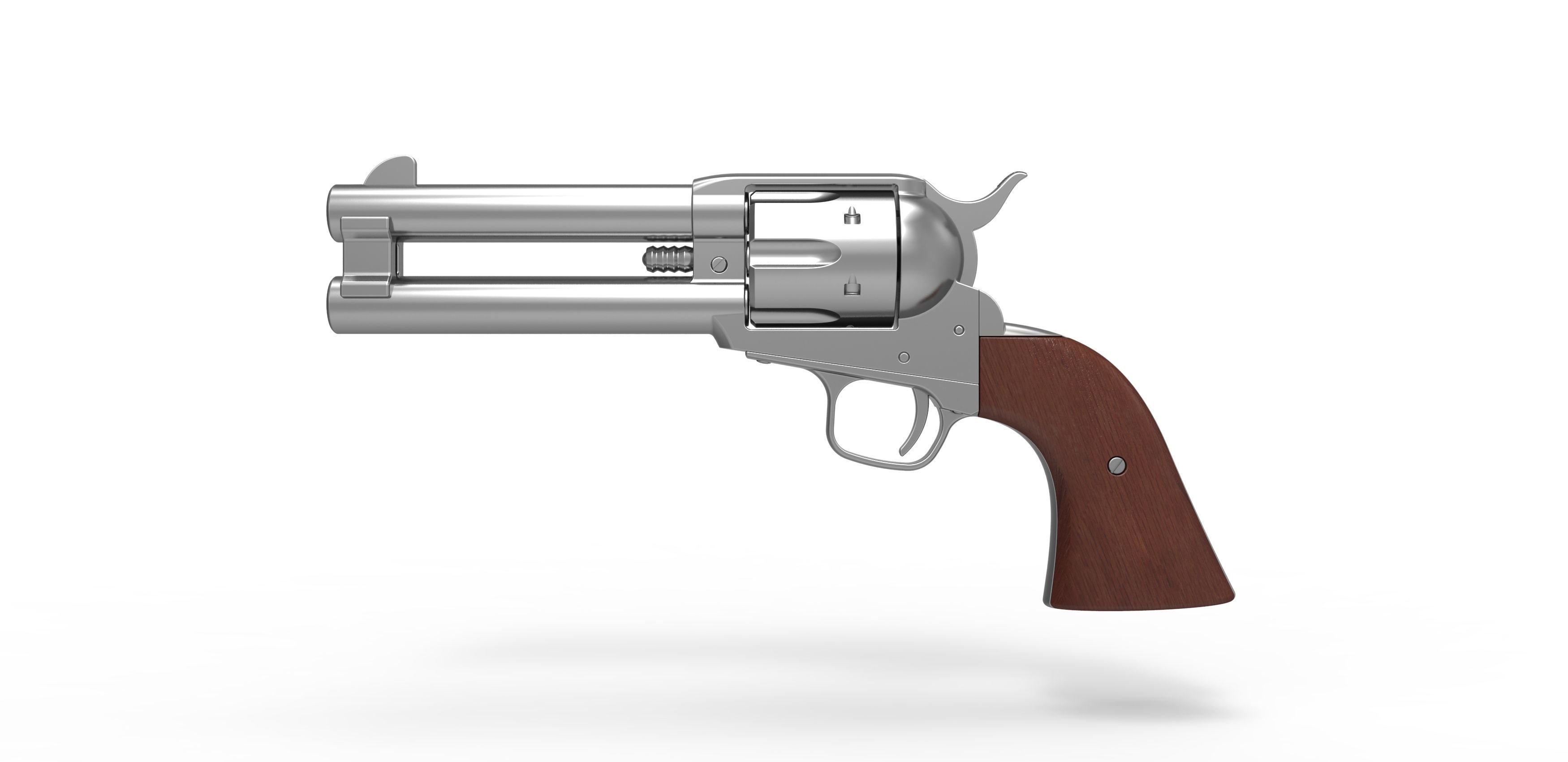 Revolver of agent Whiskey from Kingsman The Golden Circle 2017 3D model_6
