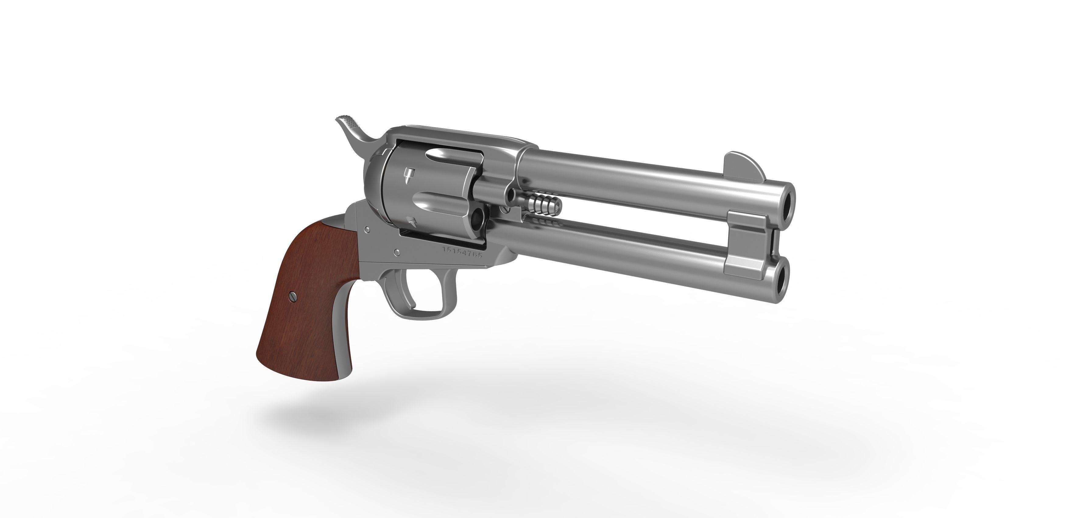Revolver of agent Whiskey from Kingsman The Golden Circle 2017 3D model_14