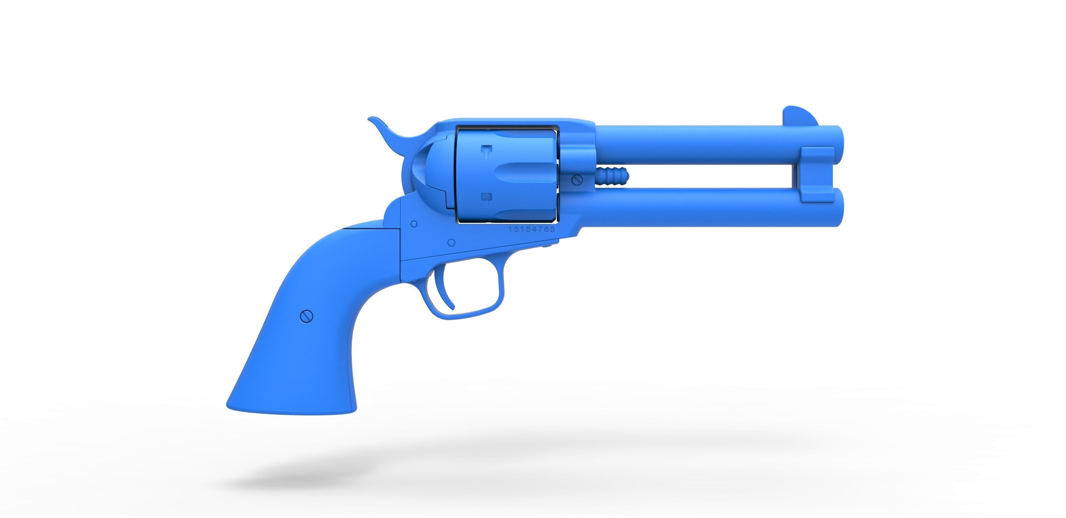 Revolver of agent Whiskey from Kingsman The Golden Circle 2017 3D model_27