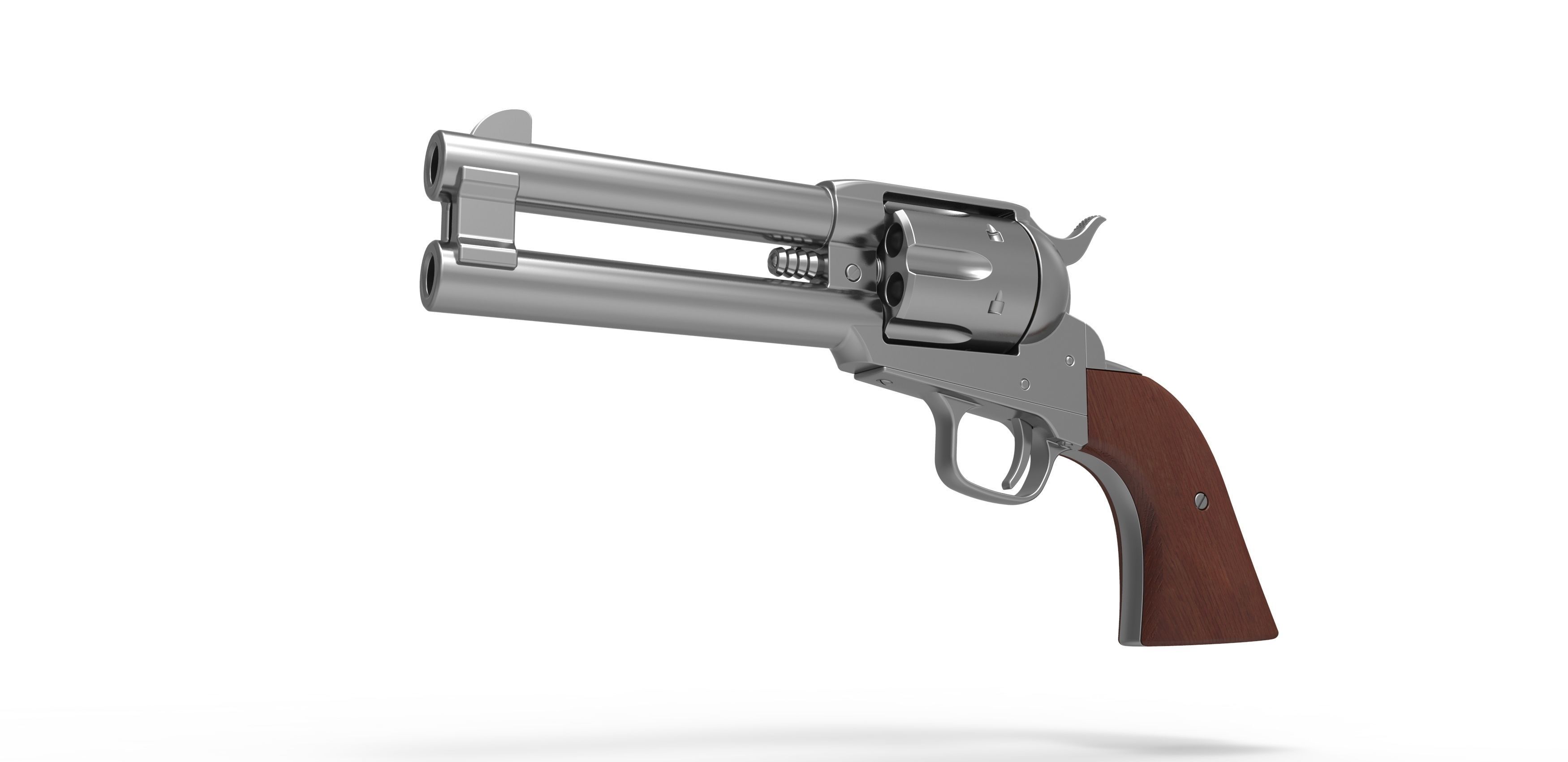 Revolver of agent Whiskey from Kingsman The Golden Circle 2017 3D model_1