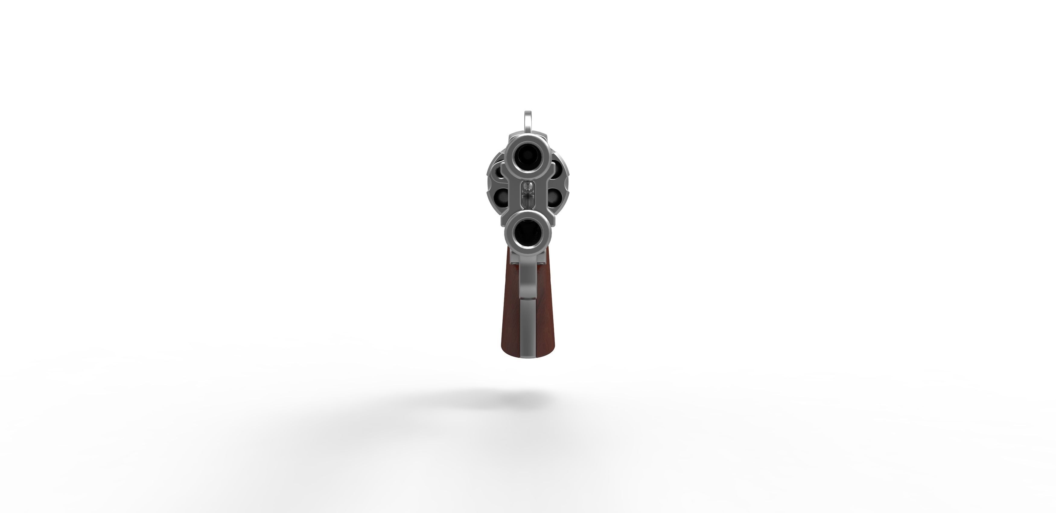 Revolver of agent Whiskey from Kingsman The Golden Circle 2017 3D model_5