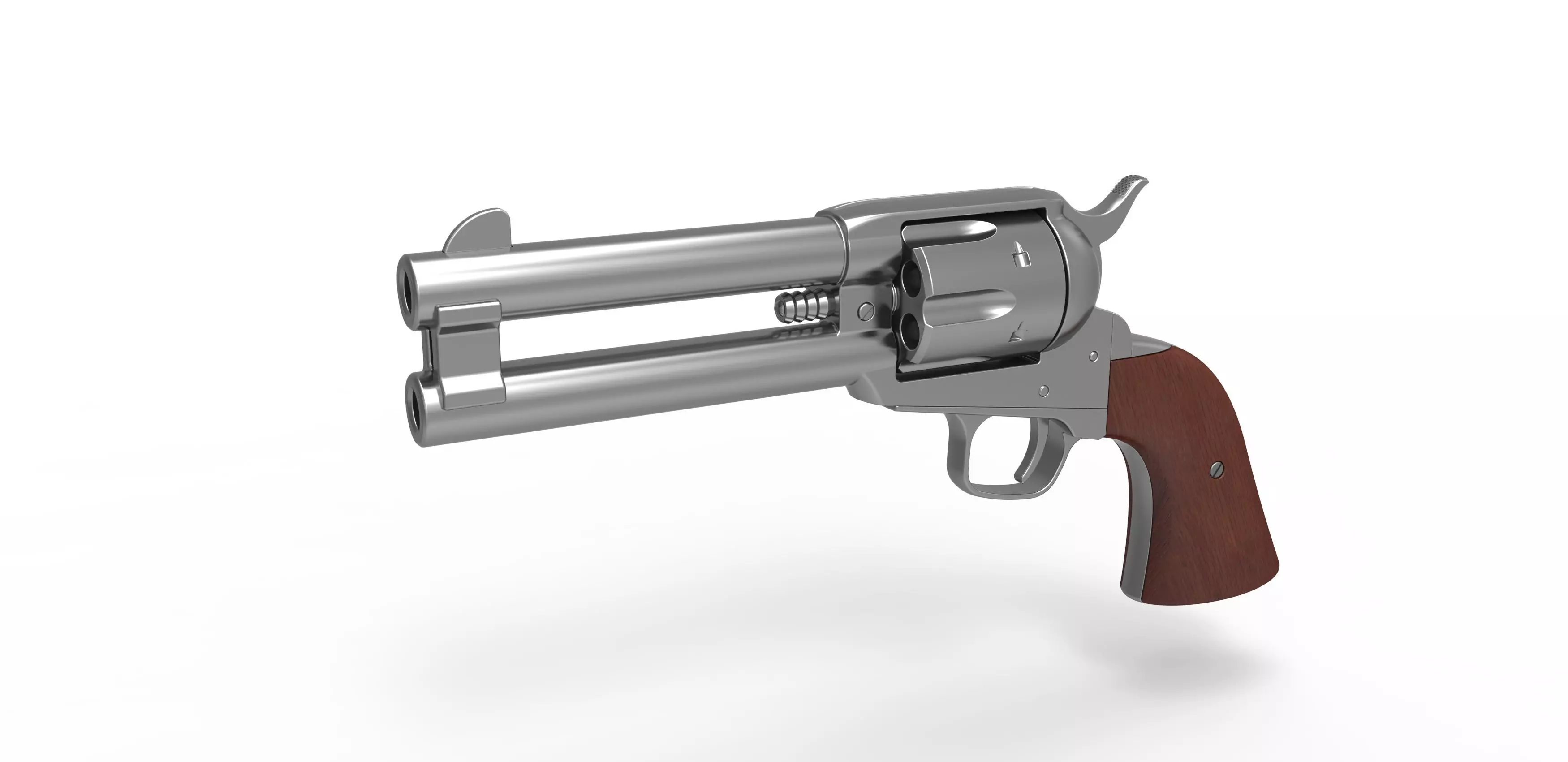Revolver of agent Whiskey from Kingsman The Golden Circle 2017 3D model_0