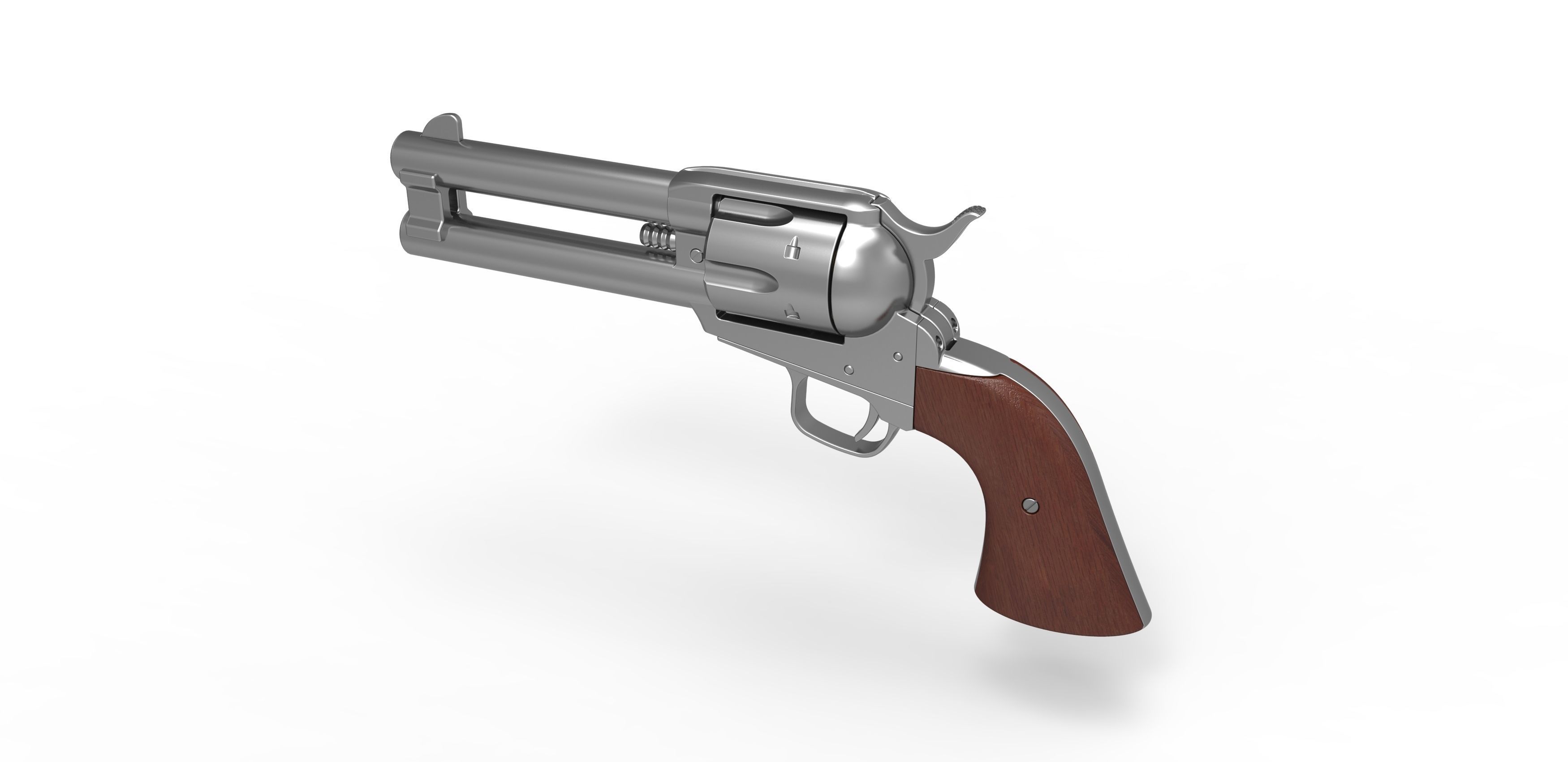 Revolver of agent Whiskey from Kingsman The Golden Circle 2017 3D model_9