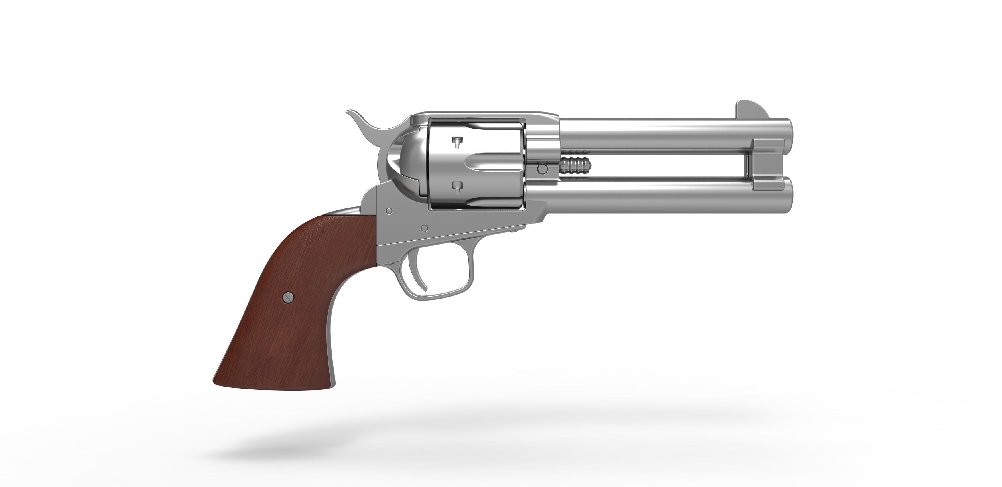 Revolver of agent Whiskey from Kingsman The Golden Circle 2017 3D model_13