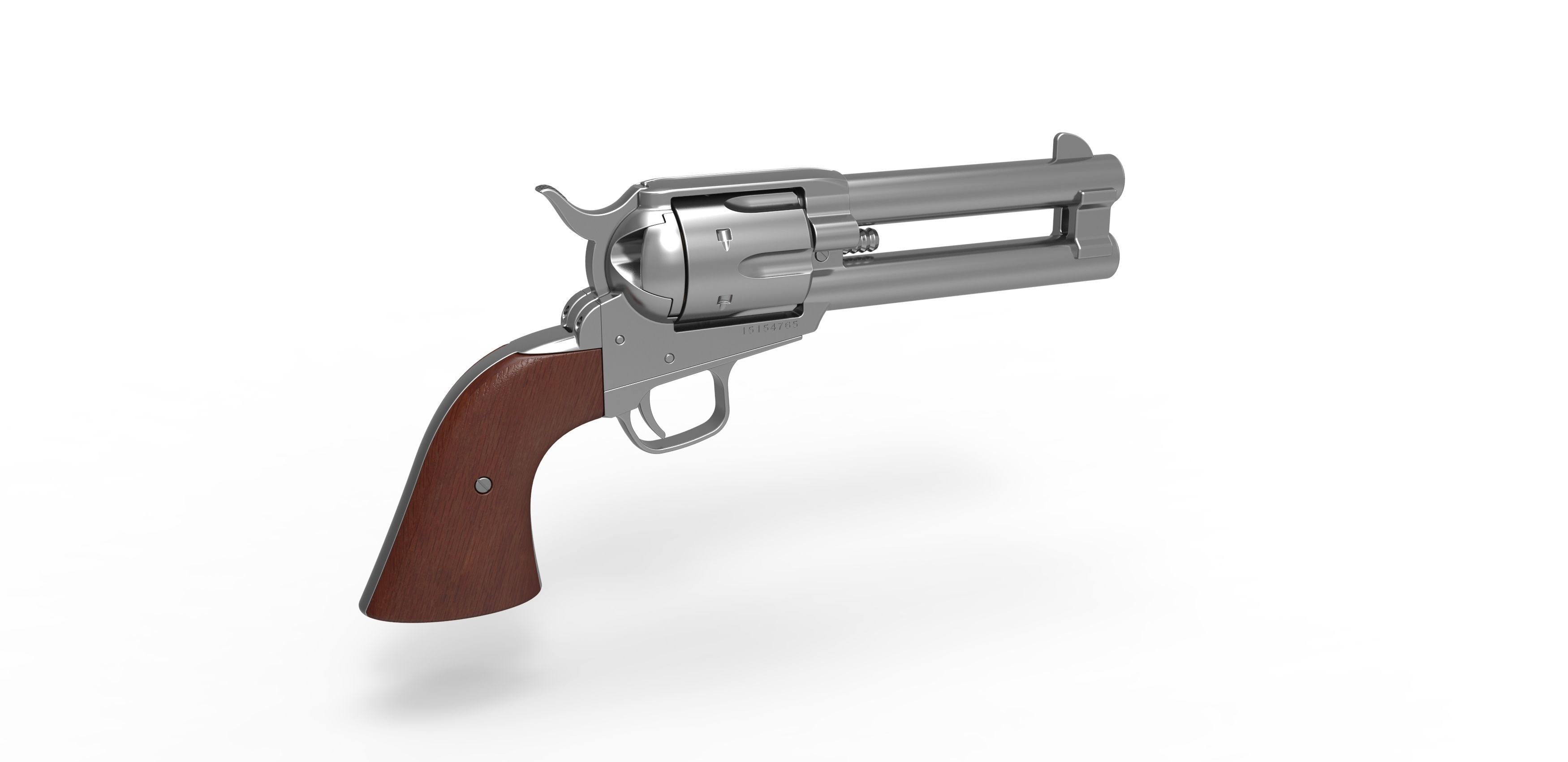 Revolver of agent Whiskey from Kingsman The Golden Circle 2017 3D model_12